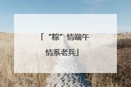 “粽”情端午 情系老兵