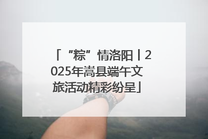 “粽”情洛阳丨2025年嵩县端午文旅活动精彩纷呈