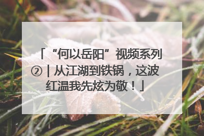 “何以岳阳”视频系列②｜从江湖到铁锅，这波红温我先炫为敬！