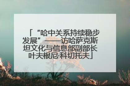 “哈中关系持续稳步发展”——访哈萨克斯坦文化与信息部副部长叶夫根尼·科切托夫