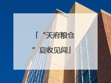 “天府粮仓”夏收见闻