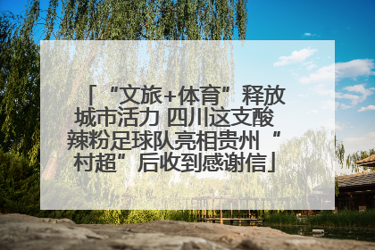 “文旅+体育”释放城市活力 四川这支酸辣粉足球队亮相贵州“村超”后收到感谢信