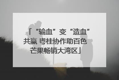 “输血”变“造血”共赢 粤桂协作助百色芒果畅销大湾区