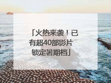 火热来袭！已有超40部影片锁定暑期档
