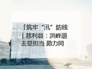 筑牢“汛”防线｜慈利县：洪峰退去显担当 勠力同心启新篇
