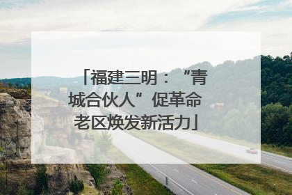 福建三明：“青城合伙人”促革命老区焕发新活力