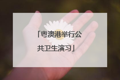 粤澳港举行公共卫生演习