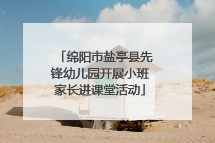 绵阳市盐亭县先锋幼儿园开展小班家长进课堂活动