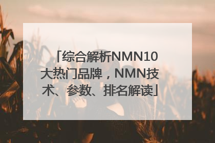 综合解析NMN10大热门品牌，NMN技术、参数、排名解读