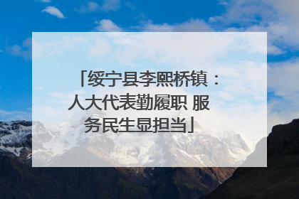 绥宁县李熙桥镇：人大代表勤履职 服务民生显担当