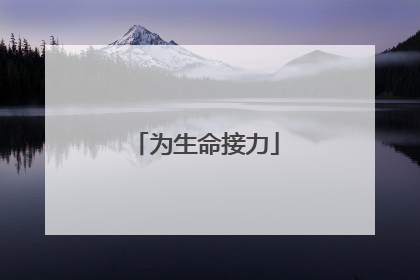 为生命接力