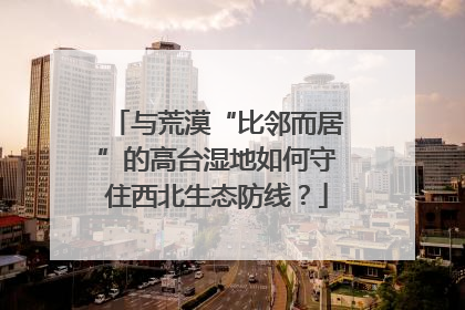 与荒漠“比邻而居”的高台湿地如何守住西北生态防线？