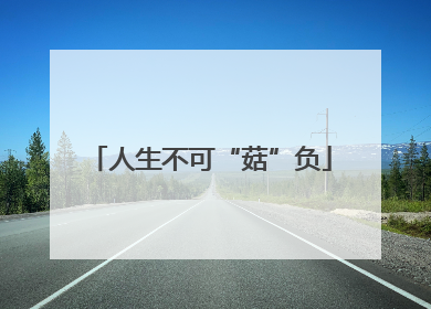 人生不可“菇”负