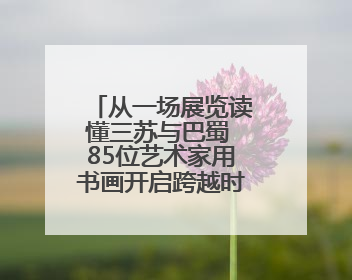 从一场展览读懂三苏与巴蜀 85位艺术家用书画开启跨越时空的文化对话