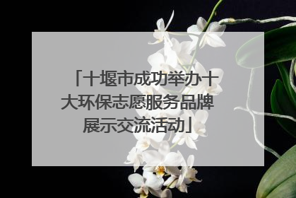 十堰市成功举办十大环保志愿服务品牌展示交流活动