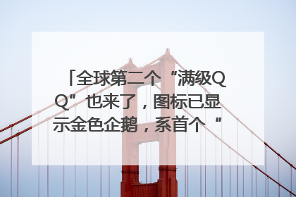 全球第二个“满级QQ”也来了，图标已显示金色企鹅，系首个“满级QQ”的小号