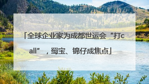 全球企业家为成都世运会“打call”，蜀宝、锦仔成焦点