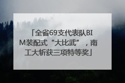 全省69支代表队BIM装配式“大比武”，南工大斩获三项特等奖