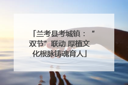兰考县考城镇：“双节”联动 厚植文化根脉铸魂育人