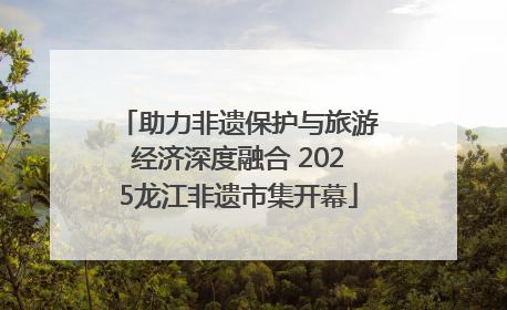 助力非遗保护与旅游经济深度融合 2025龙江非遗市集开幕