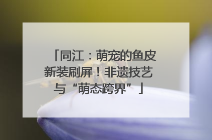 同江：萌宠的鱼皮新装刷屏！非遗技艺与“萌态跨界”