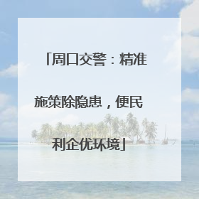 周口交警：精准施策除隐患，便民利企优环境