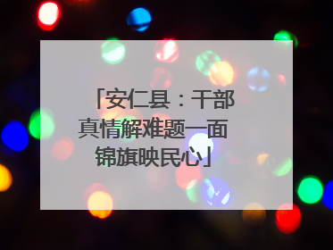 安仁县：干部真情解难题一面锦旗映民心