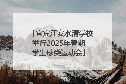 宜宾江安水清学校举行2025年春期学生球类运动会