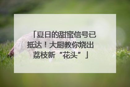 夏日的甜蜜信号已抵达！大厨教你烧出荔枝新“花头”
