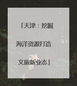 天津：挖掘海洋资源打造文旅新业态