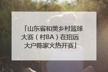 山东省和美乡村篮球大赛（村BA）在招远大户陈家火热开赛
