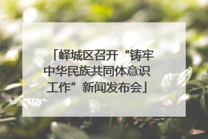 峄城区召开“铸牢中华民族共同体意识工作”新闻发布会