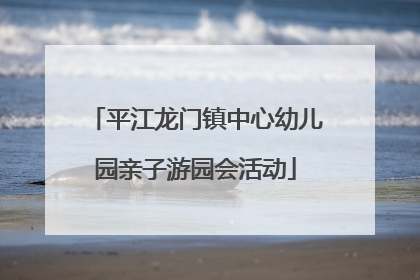 平江龙门镇中心幼儿园亲子游园会活动