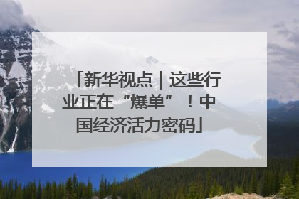 新华视点｜这些行业正在“爆单”！中国经济活力密码