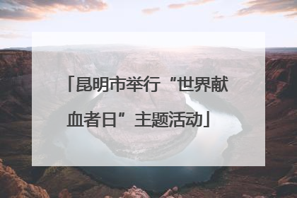 昆明市举行“世界献血者日”主题活动