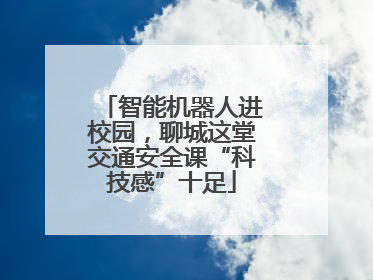 智能机器人进校园，聊城这堂交通安全课“科技感”十足