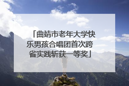 曲靖市老年大学快乐男孩合唱团首次跨省实践斩获一等奖