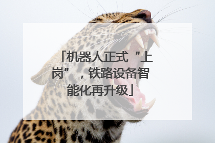 机器人正式“上岗”，铁路设备智能化再升级