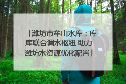 潍坊市牟山水库：库库联合调水枢纽 助力潍坊水资源优化配置