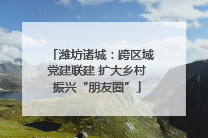 潍坊诸城：跨区域党建联建 扩大乡村振兴“朋友圈”