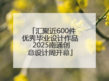 汇聚近600件优秀毕业设计作品 2025南通创意设计周开幕