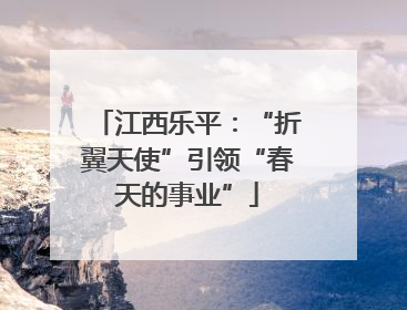 江西乐平：“折翼天使”引领“春天的事业”