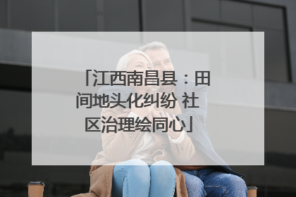 江西南昌县：田间地头化纠纷 社区治理绘同心