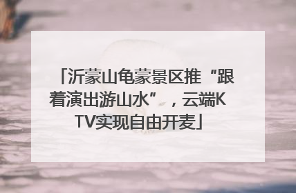 沂蒙山龟蒙景区推“跟着演出游山水”，云端KTV实现自由开麦