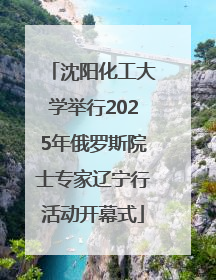 沈阳化工大学举行2025年俄罗斯院士专家辽宁行活动开幕式