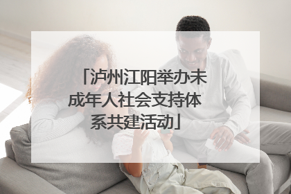 泸州江阳举办未成年人社会支持体系共建活动
