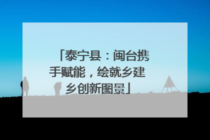泰宁县：闽台携手赋能，绘就乡建乡创新图景
