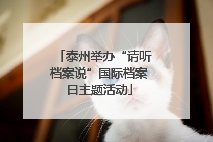 泰州举办“请听档案说”国际档案日主题活动
