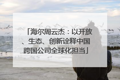 海尔周云杰：以开放、生态、创新诠释中国跨国公司全球化担当