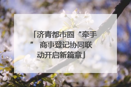 济青都市圈“牵手” 商事登记协同联动开启新篇章